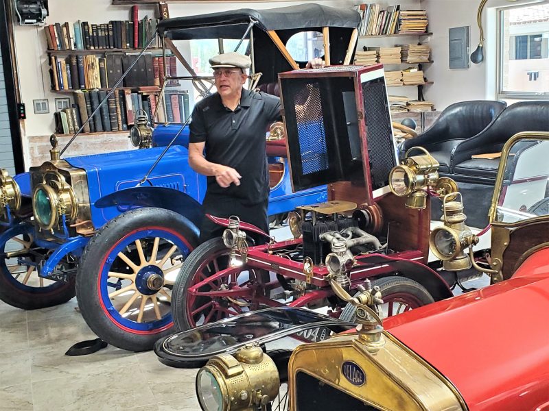 Alan-Travis-with-his-antique-cars-scaled
